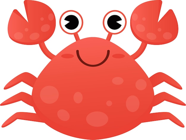 Cute crab vector illustration