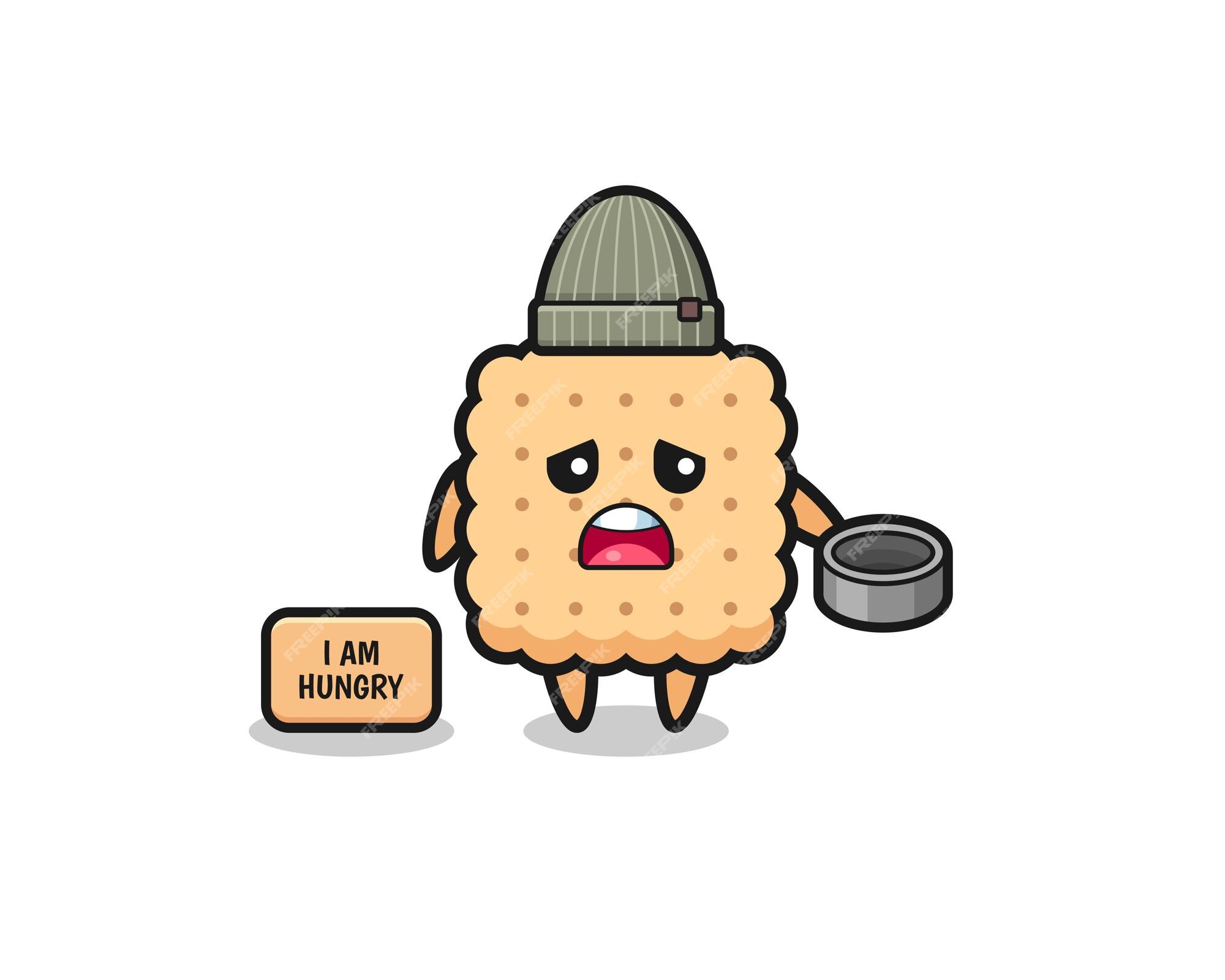 Premium Vector | Cute cracker beggar cartoon character , cute design