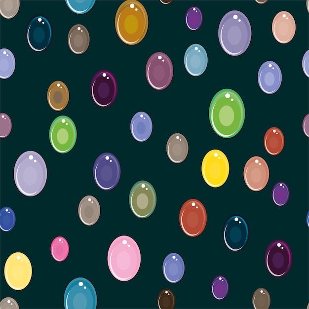 Cute Cristal Cartoon Background Pattern Seamless