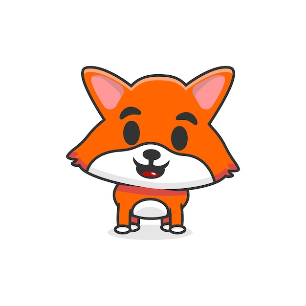 Cute and cute baby fox design