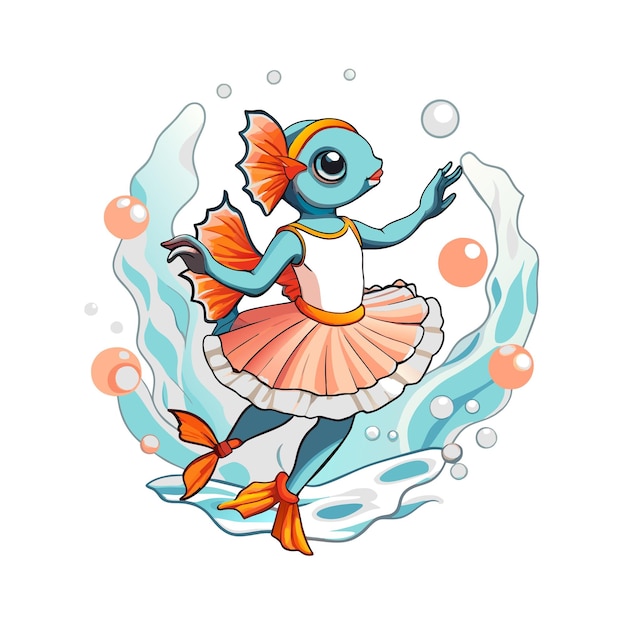 cute dancer fh vector