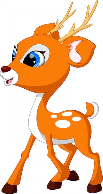 Cute deer cartoon