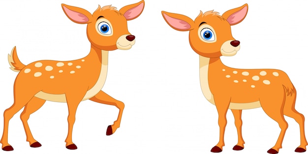cute deer cartoon