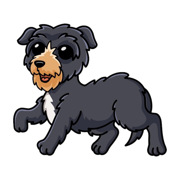 Cute deer hound dog cartoon