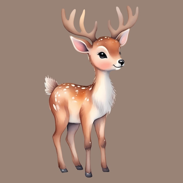 Cute Deer Merry Christmas