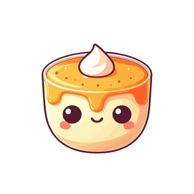 Vector cute dessert ai generated image