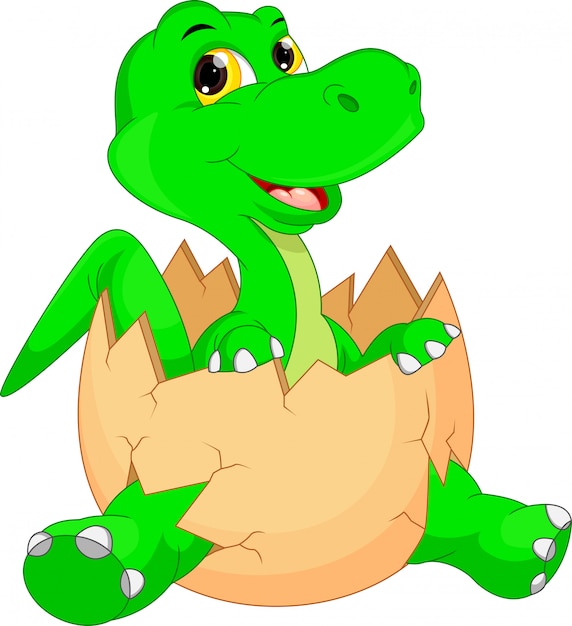 Cute cartoon dinosaur cova