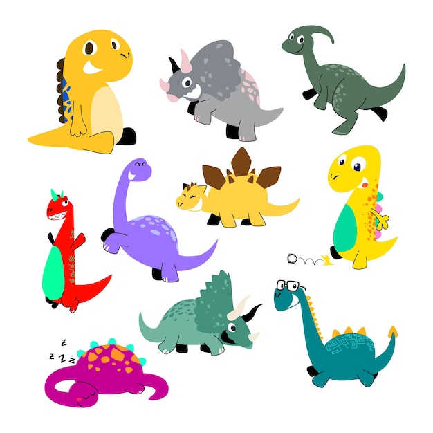 Cute dinosaur illustration