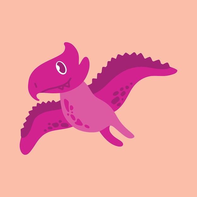 cute dinosaur vector illustration