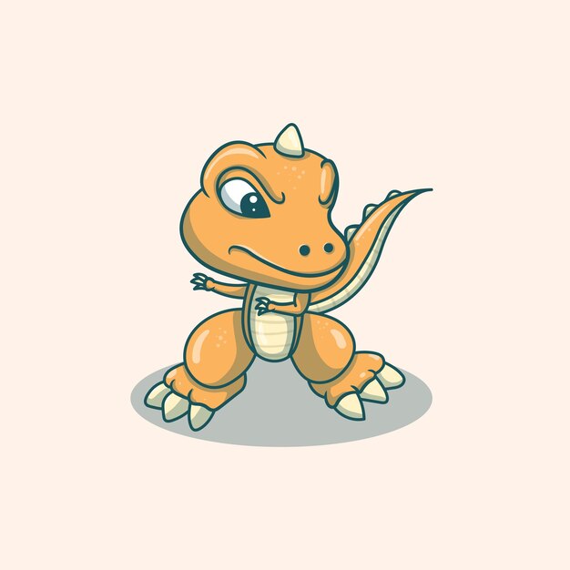 Vector cute dinosaur