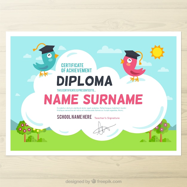 Cute diploma