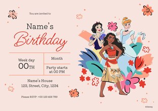 disney birthday invitations