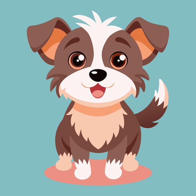 Vector cute dog animal