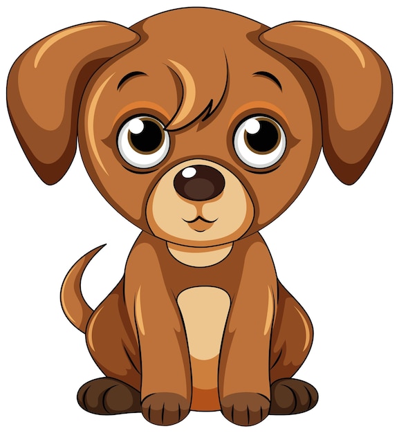 Cute dog cartoon character