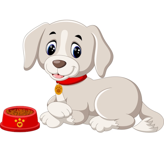 Vector cute dog cartoon