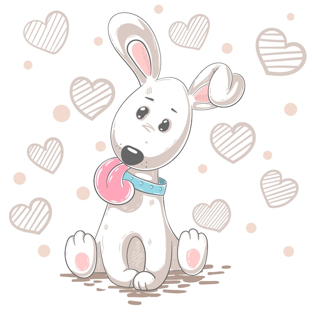 Cute dog cartoon