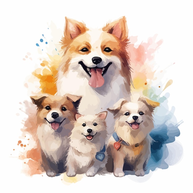 cute dog cartoon