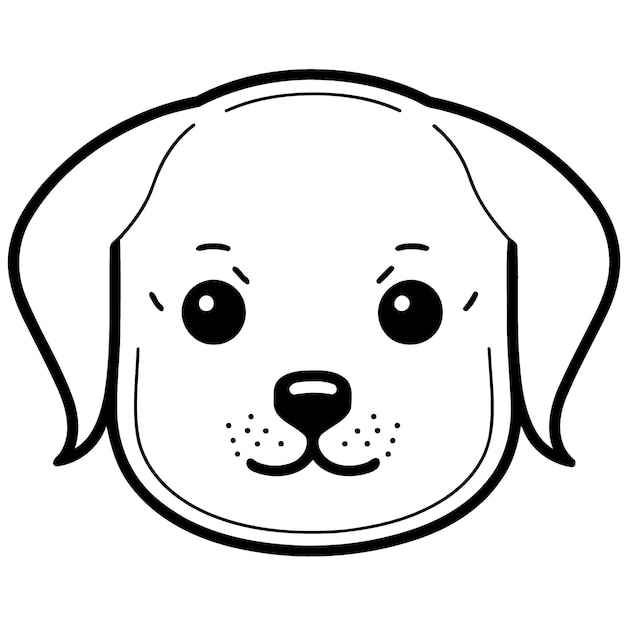 Cute dog domestic animal head