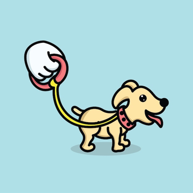 Vector cute dog icon