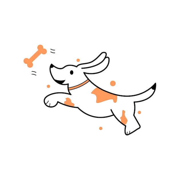 Cute dog illustrazione