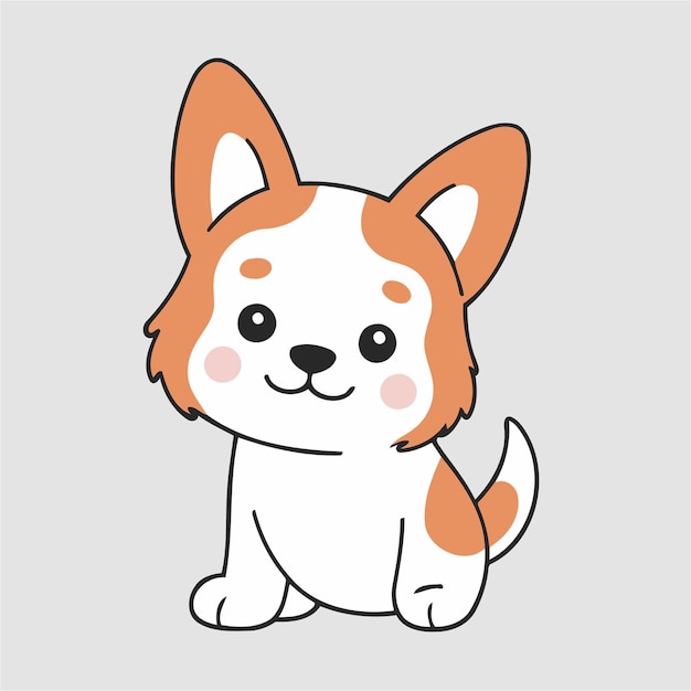 Cute Dog for kids vector illustration