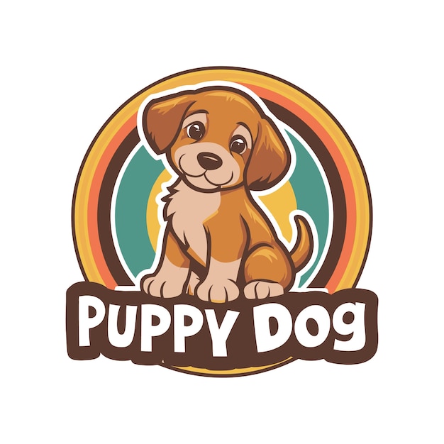 Cute Dog Logo Design Cute Dog Vector