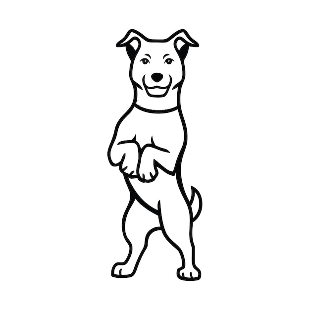 Дизайн логотипа милой собаки