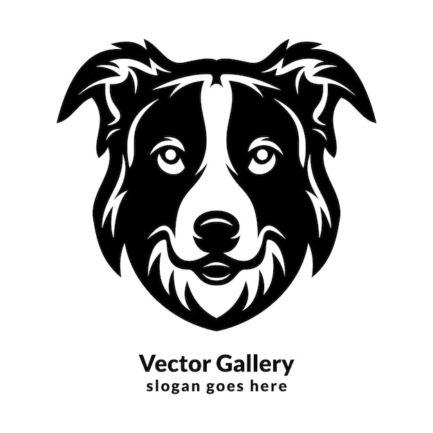 Cute dog logo template