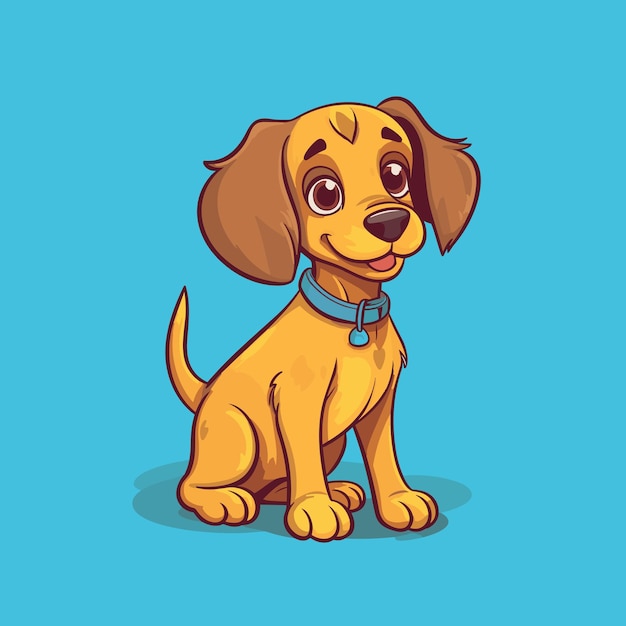 Premium Vector | Cute dog logo vector sticker