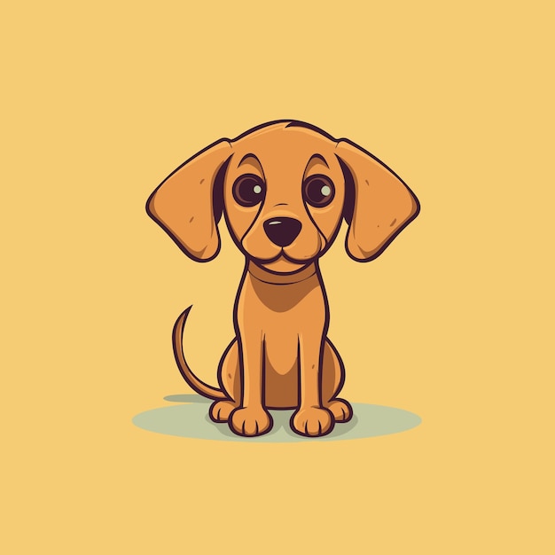 Premium Vector | Cute dog logo vector sticker