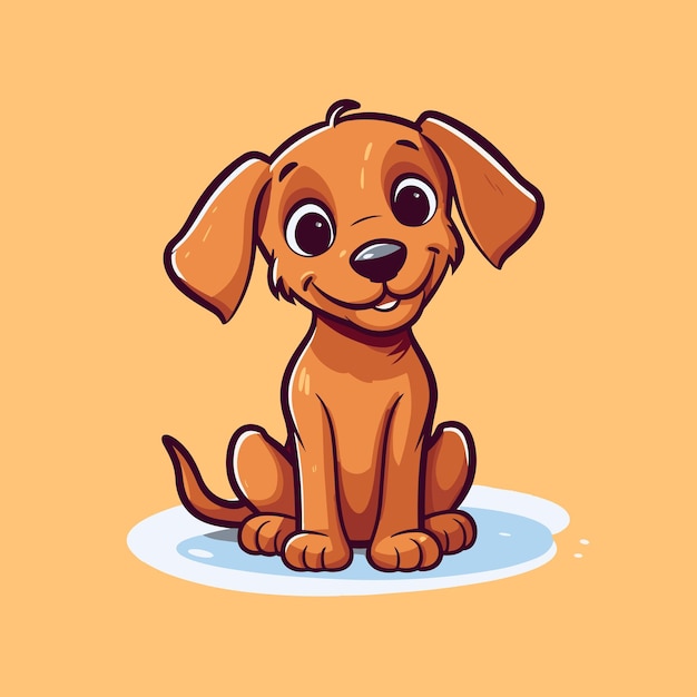 Premium Vector | Cute dog logo vector sticker