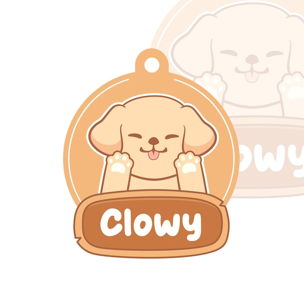 Cute Dog Name Tag Labels for pet necklace