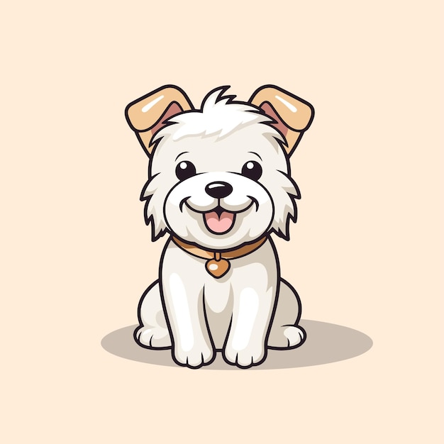 cute_dog_playful_pose_sport_vector_illustration