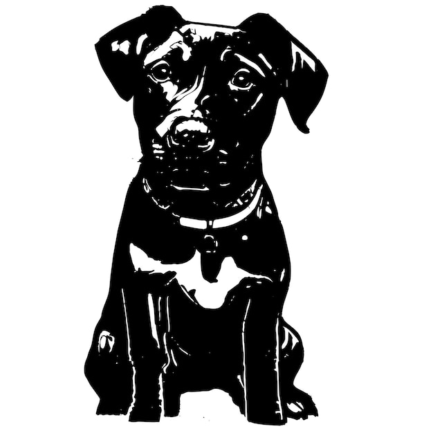 Vettore illustrazione isolata concetto sveglio dell'icona dell'autoadesivo del fumetto disegnato a mano del cucciolo dolce di shiba inu del cane sveglio