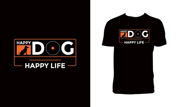 Cute Dog Typography T Shirt Design. 