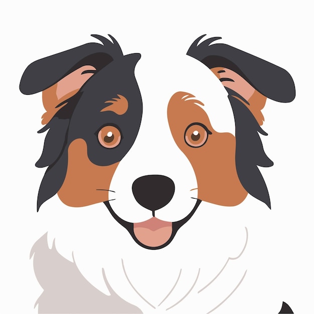 Vector cute dog vector illustration for children