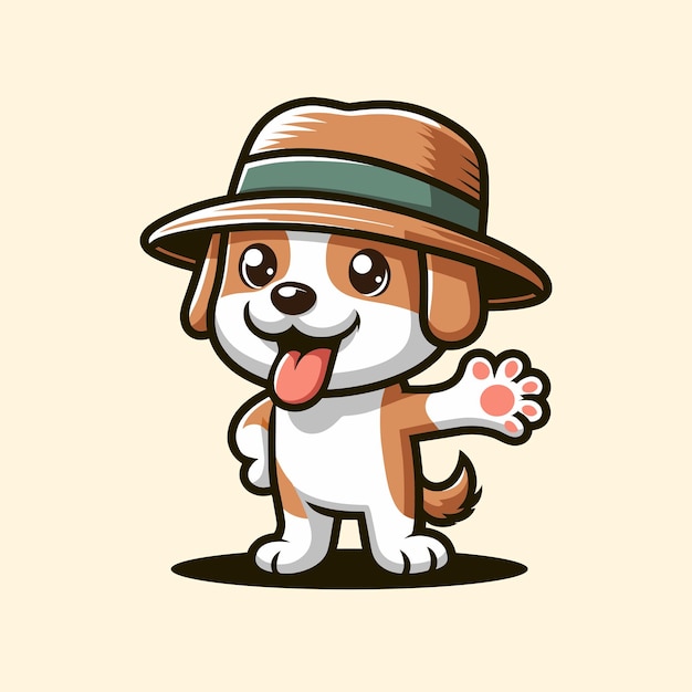 Cute dog vector illustration