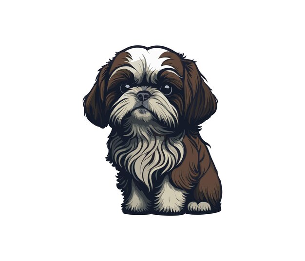 Vector cute dog vector illustrations art