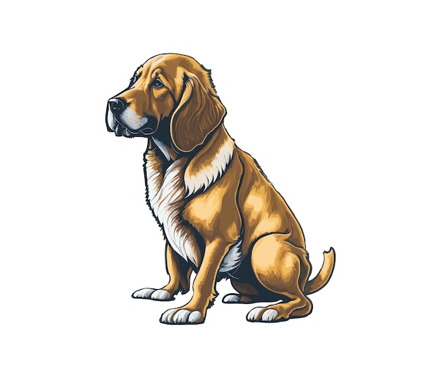 Vector cute dog vector illustrations art