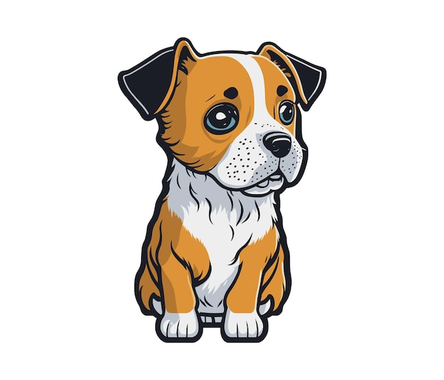 Vector cute dog vector illustrations art