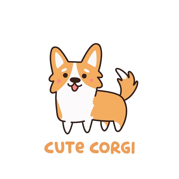 Cute dog welsh corgi