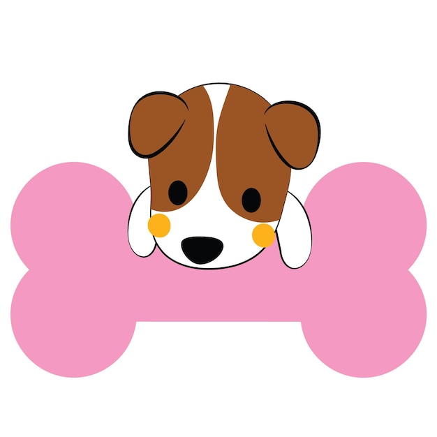 かわいい犬と骨の漫画