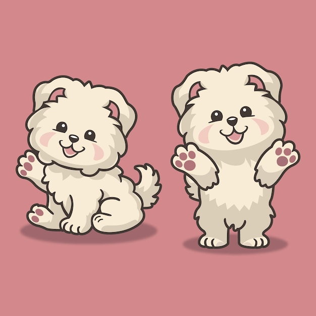 Vector cute dog