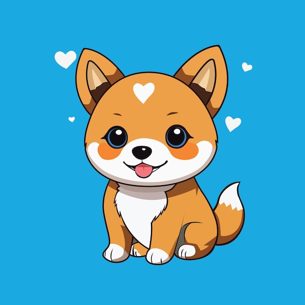 Vector cute dog