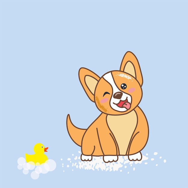 Vector cute dog