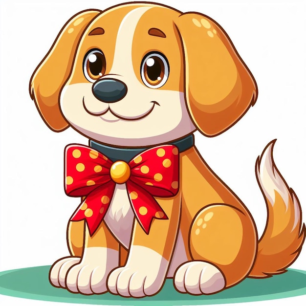 Vector cute dogs vector cartoon illustration