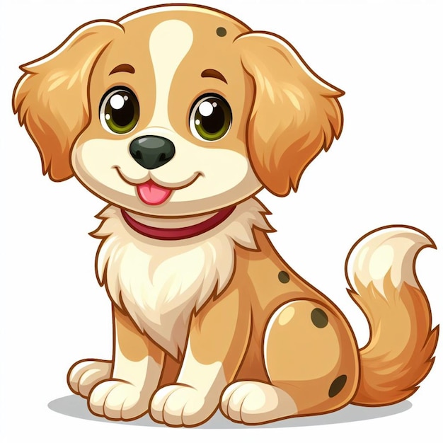 Cute Dogs Vector Cartoon illustration