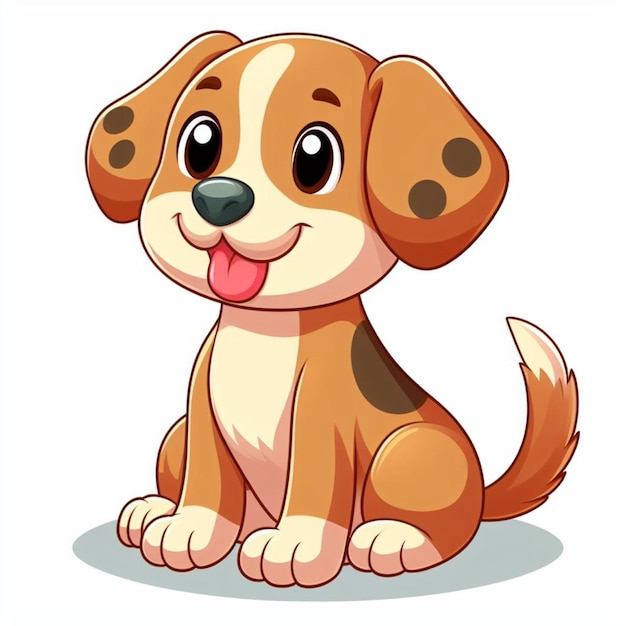 Cute Dogs Vector Cartoon illustration