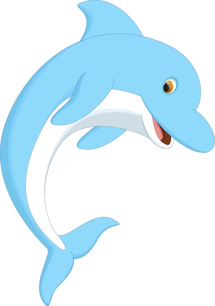 cute dolphin cartoon