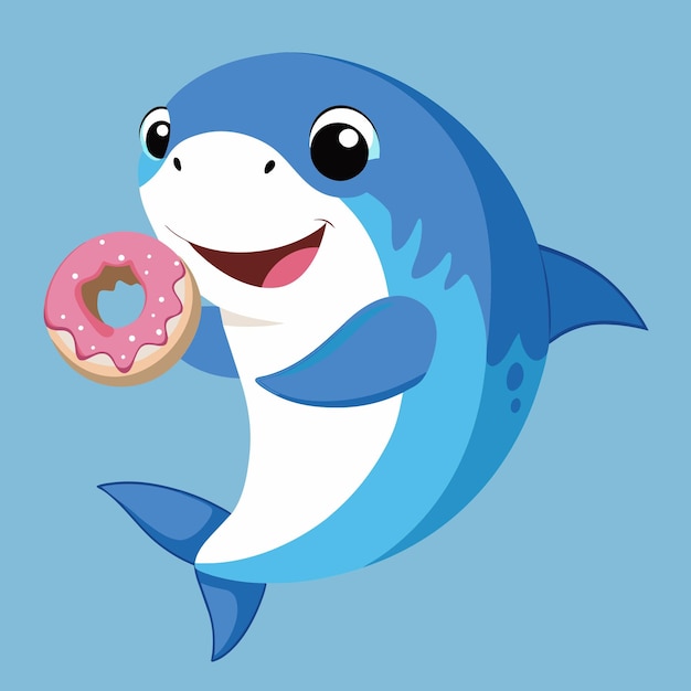 Cute dolphin vector artwork